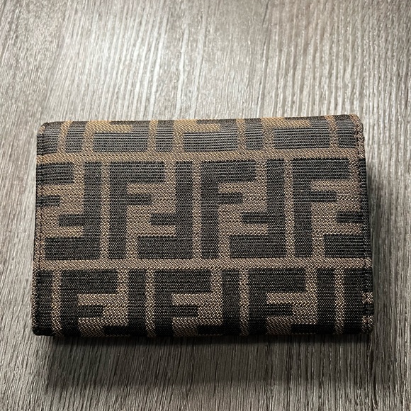 Fendi Zucca Canvas Baguette Compact Wallet - Picture 3 of 13